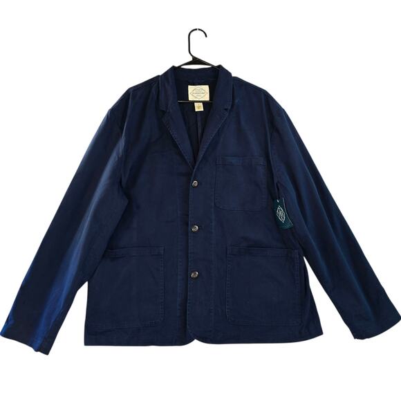 St. John's Bay Navy Blue Men's Jacket - Picture 1 of 11